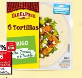 Oferta de Old El Paso - Tortillas De Harina De Trigo por 2,54€ en Dia