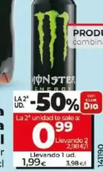 Oferta de Monster - Bebida Energética Original por 1,99€ en Dia