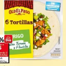 Oferta de Old El Paso - Tortillas De Harina De Trigo  por 2,54€ en Dia