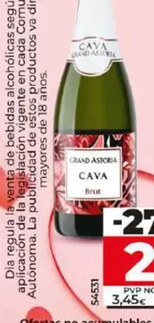 Oferta de Grand Astoria - Cava Brut  por 2,49€ en Dia