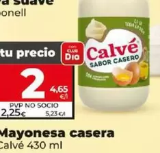 Oferta de Calvé - Mayonesa Casera  por 2€ en Dia