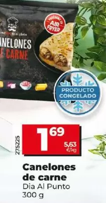 Oferta de Dia Al Punto - Canelones De Carne por 1,69€ en Dia