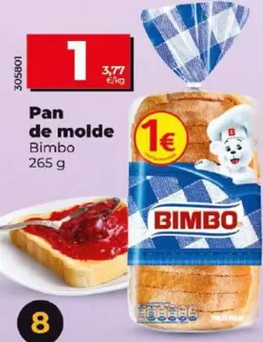 Oferta de Bimbo - Pan De Molde  por 1€ en Dia