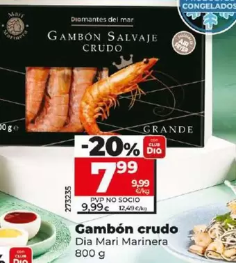 Oferta de Dia Mari Marinera - Gambón Crudo por 7,99€ en Dia