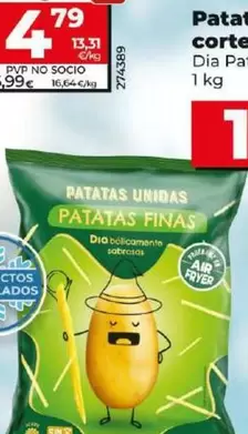 Oferta de Dia Patatas Unidas - Patatas Corte Fino por 1,99€ en Dia