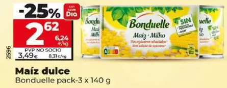Oferta de Bonduelle - Maíz Dulce  por 2,62€ en Dia