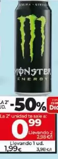 Oferta de Monster - Bebida Energética Original  por 1,99€ en Dia