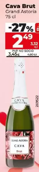 Oferta de Grand Astoria - Cava Brut  por 2,49€ en Dia