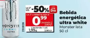 Oferta de Monster - Bebida Energética Ultra White por 1,99€ en Dia