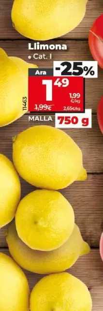 Oferta de Limón por 1,49€ en Dia