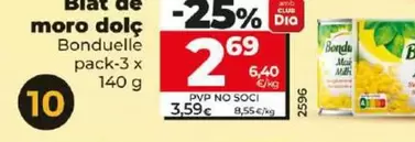 Oferta de Bonduelle - Maíz Dulce por 2,69€ en Dia