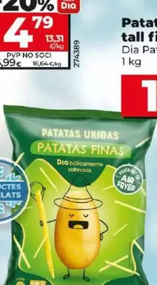 Oferta de Dia Patatas Unidas - Patatas Corte Fino  por 1,99€ en Dia
