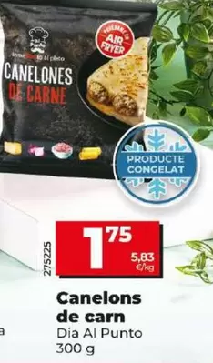 Oferta de Dia Al Punto - Canelones De Carne  por 1,75€ en Dia