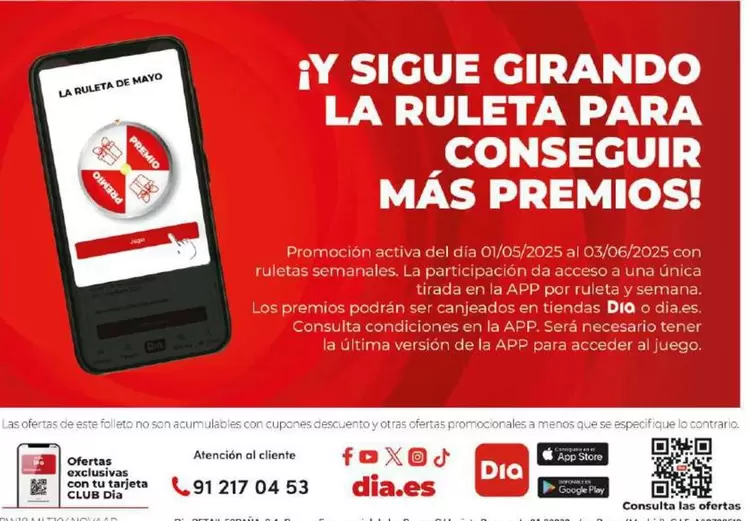 Oferta de Ruleta App en Dia