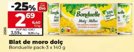 Oferta de Bonduelle - Maíz Dulce  por 2,69€ en Dia