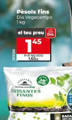 Oferta de Dia Vegecampo - Guisantes Finos por 1,45€ en Dia