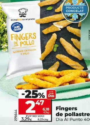 Oferta de Dia Al Punto - Fingers De Pollo por 2,47€ en Dia