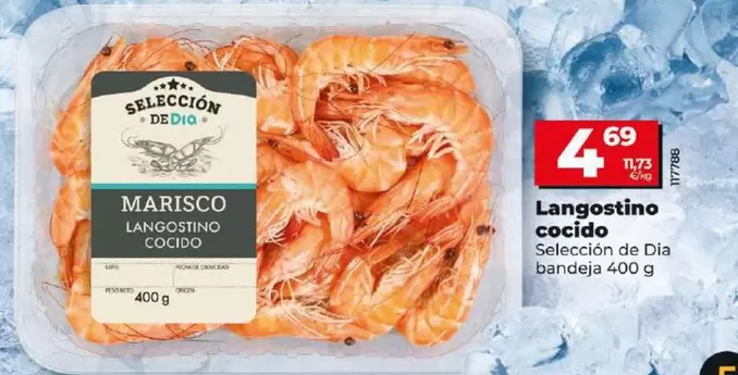 Oferta de Seleccion De Dia - Langostino Cocido por 4,69€ en Dia
