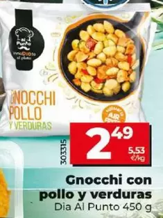 Oferta de Dia Al Punto - Gnocchi Con Pollo Y Verduras  por 2,49€ en Dia