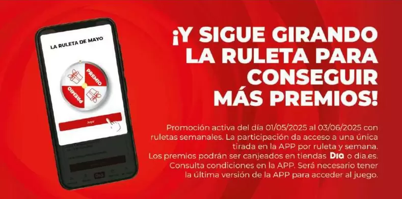 Oferta de RULETA en Dia