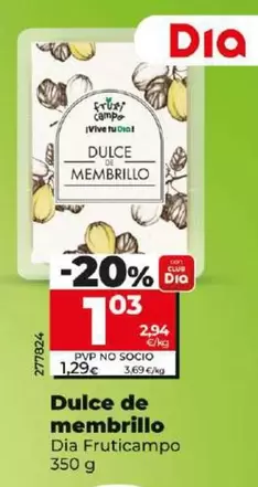 Oferta de Dia Fruticampo - Dulce De Membrillo por 1,03€ en Dia
