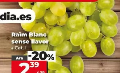 Oferta de Uva Blanca Sin Semilla por 2,39€ en Dia