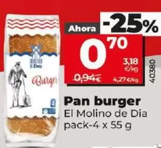 Oferta de El Molino De Dia - Pan Burger por 0,7€ en Dia
