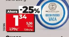 Oferta de Dia El Cencerro - Queso Fresco De Vaca por 1,34€ en Dia