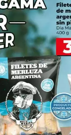 Oferta de Dia Mari Marinera - Filetes De Merluza Argentina Sin Piel por 3,29€ en Dia