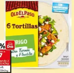 Oferta de Old El Paso - Tortillas De Harina De Trigo por 2,22€ en Dia