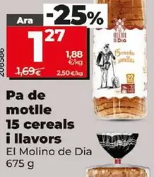 Oferta de El Molino De Dia - Pan De Molde 15 Cereales Y Semillas por 1,27€ en Dia