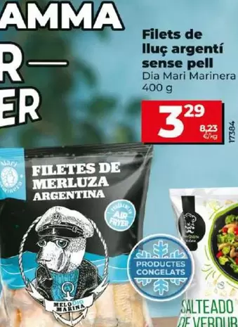 Oferta de Dia Mari Marinera - Filetes De Merluza Argentina Sin Piel por 3,29€ en Dia