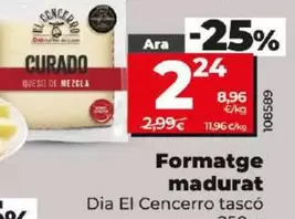 Oferta de Dia El Cencerro - Queso Curado por 2,24€ en Dia