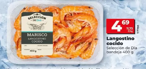 Oferta de Seleccion De Dia - Langostino Cocido por 4,69€ en Dia