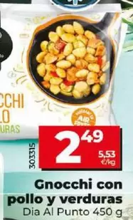 Oferta de Dia Al Punto - Gnocchi Con Pollo Y Verduras  por 2,49€ en Dia