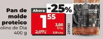 Oferta de El Molino De Dia - Pan De Molde Proteico por 1,55€ en Dia