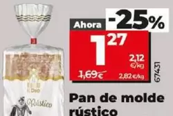 Oferta de El Molino De Dia - Pan De Molde Rustico por 1,27€ en Dia