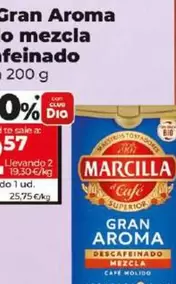 Oferta de Marcilla - Café Gran Aroma Molido Mezcla Descafeinado  por 5,15€ en Dia