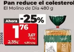 Oferta de El Molino De Dia - Pan Reduce El Colesterolo por 1,76€ en Dia
