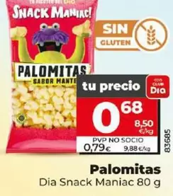 Oferta de Dia Snack Maniac - Palomitas  por 0,68€ en Dia