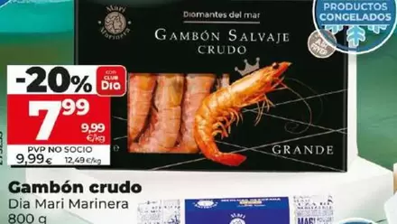 Oferta de Dia Mari Marinera - Gambón Crudo  por 7,99€ en Dia
