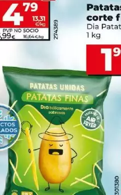 Oferta de Dia Patatas Unidas - Patatas Corte Fino por 1,99€ en Dia