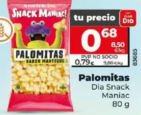 Oferta de Dia Snack Maniac - Palomitas por 0,68€ en Dia
