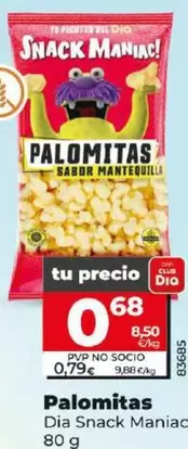 Oferta de Dia Snack Maniac - Palomitas  por 0,68€ en Dia