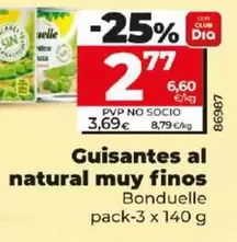 Oferta de Bonduelle - Guisantes Al Natural Muy Finos  por 2,77€ en Dia