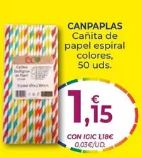 Oferta de Canta De Papel Espiral Colores por 1,15€ en CashDiplo