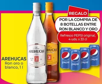 Oferta de Arehucas - Ron Oro O Blanco en CashDiplo