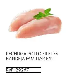 Oferta de Pechuga Pollo Filetes Bandeja Familiar E/k en Gros Mercat