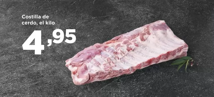 Oferta de Costilla De Cerdo por 4,95€ en Alimerka