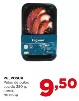 Oferta de Patas De Pulpo Cocido por 9,5€ en Alimerka
